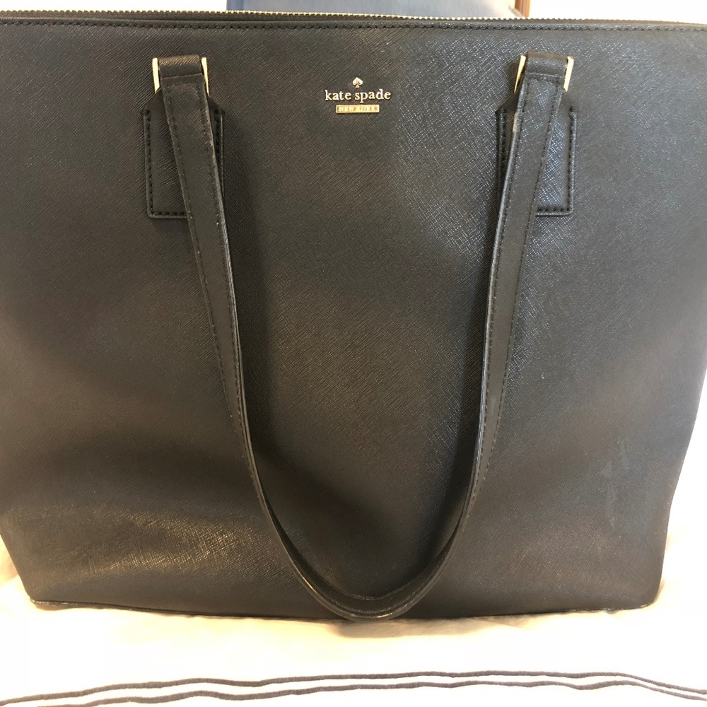 Kate Spade Black Leather Tote